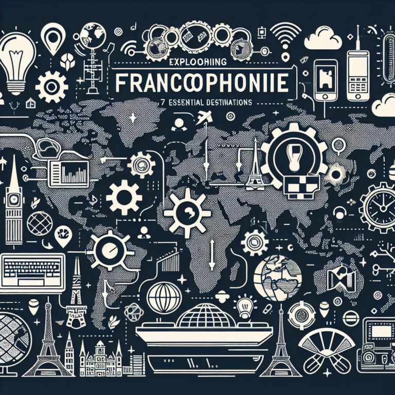 Explorer la francophonie : 7 destinations incontournables pour les passionnés de technologie et d&rsquo;innovation