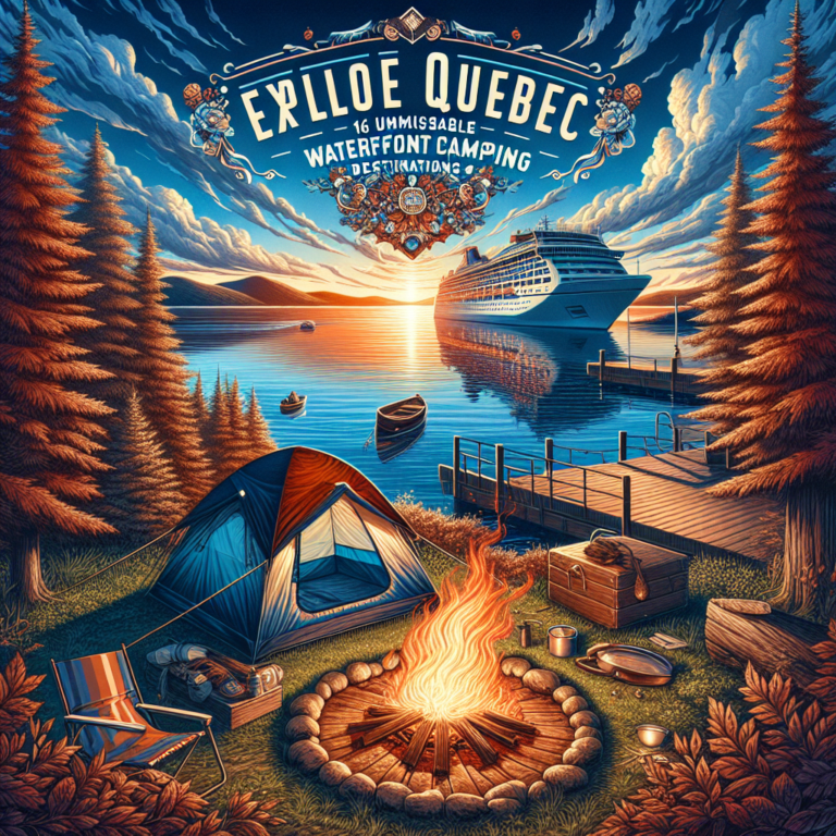 Explorez le Québec : 16 destinations de camping incontournables en bord de l’eau