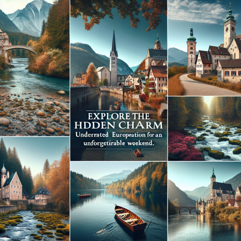 Explorez le charme caché : des destinations européennes sous-cotées pour un week-end inoubliable