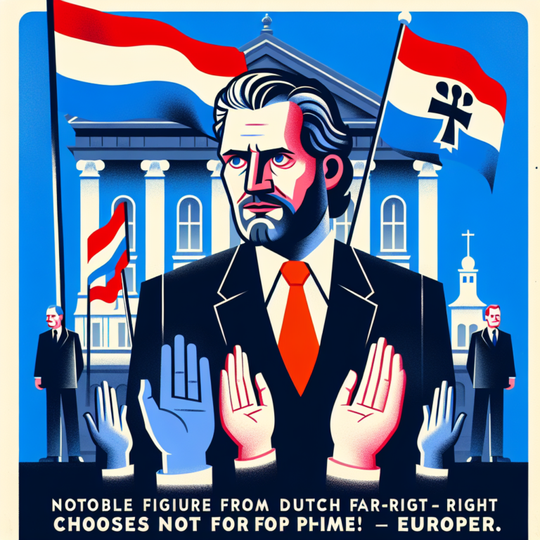 Geert Wilders, figure de proue de l&rsquo;extrême droite néerlandaise, renonce à la course au poste de Premier ministre – Europe