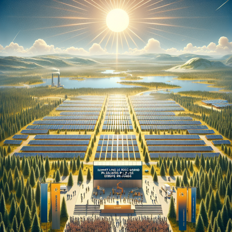 Ilmatar lance le plus grand parc solaire d&rsquo;Europe en Suède