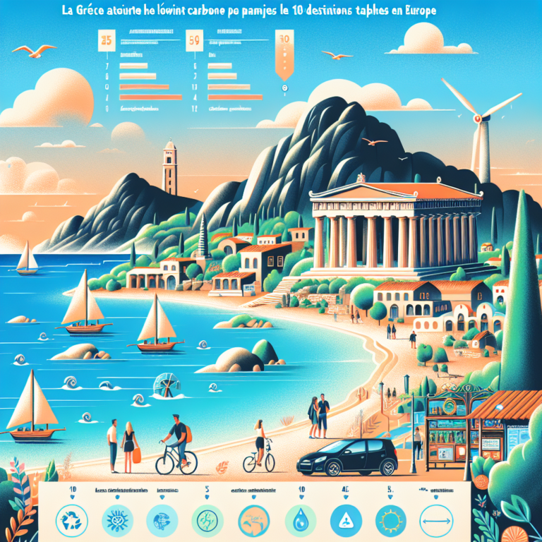 La Grèce affiche l’empreinte carbone la plus basse parmi les 10 destinations phares en Europe