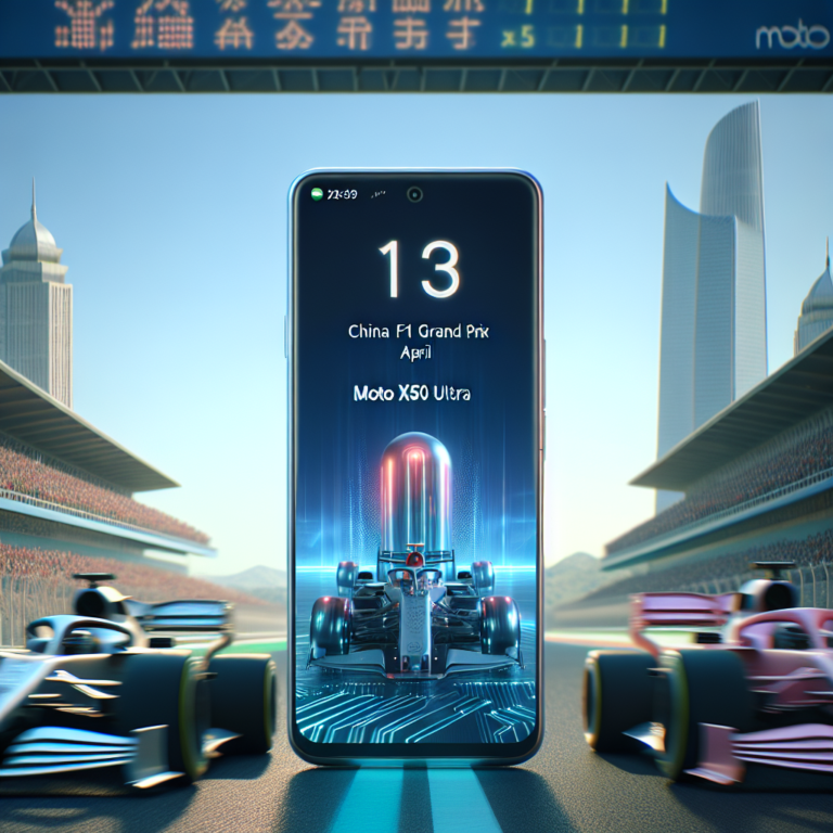 Le Moto X50 Ultra avec IA annoncé : un lancement prévu lors du Grand Prix de F1 en Chine en avril