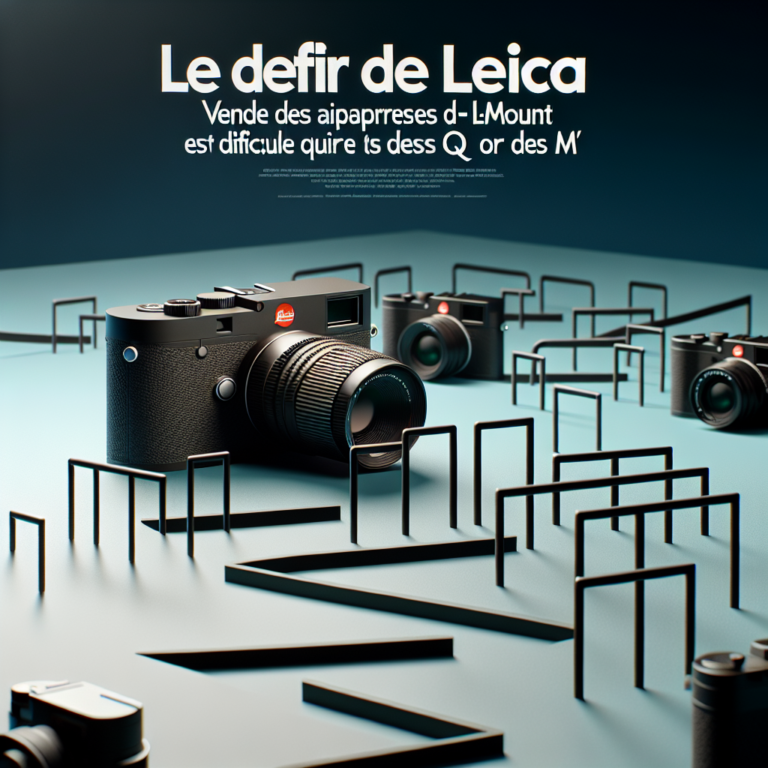 - 2 Le défi de Leica : vendre des appareils L-Mount est plus difficile que des Q ou des M