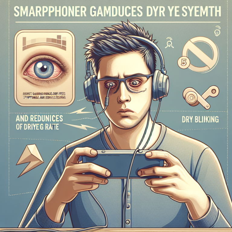 Le jeu sur smartphone induit des symptômes de sécheresse oculaire et réduit le clignement, révèle une étude