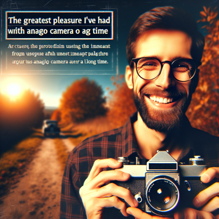 - 45 Le plus grand plaisir que j’ai eu avec un appareil photo argentique depuis longtemps