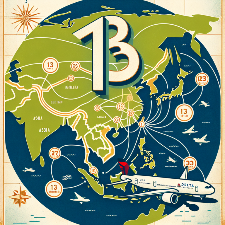 Les 13 destinations asiatiques de Delta Air Lines pour cet été