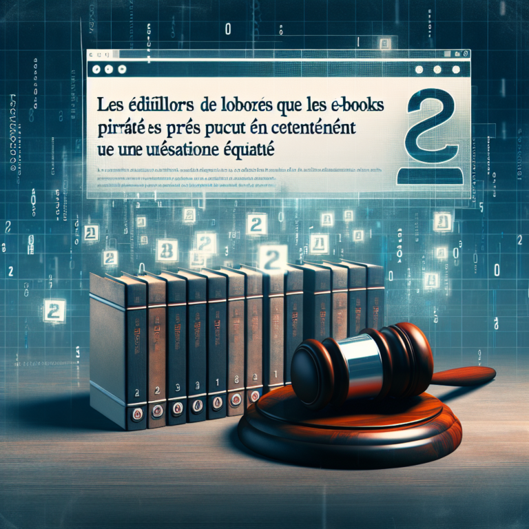 - 35 Les éditeurs de livres affirment au 2e circuit que les e-books piratés ne constituent pas une utilisation équitable