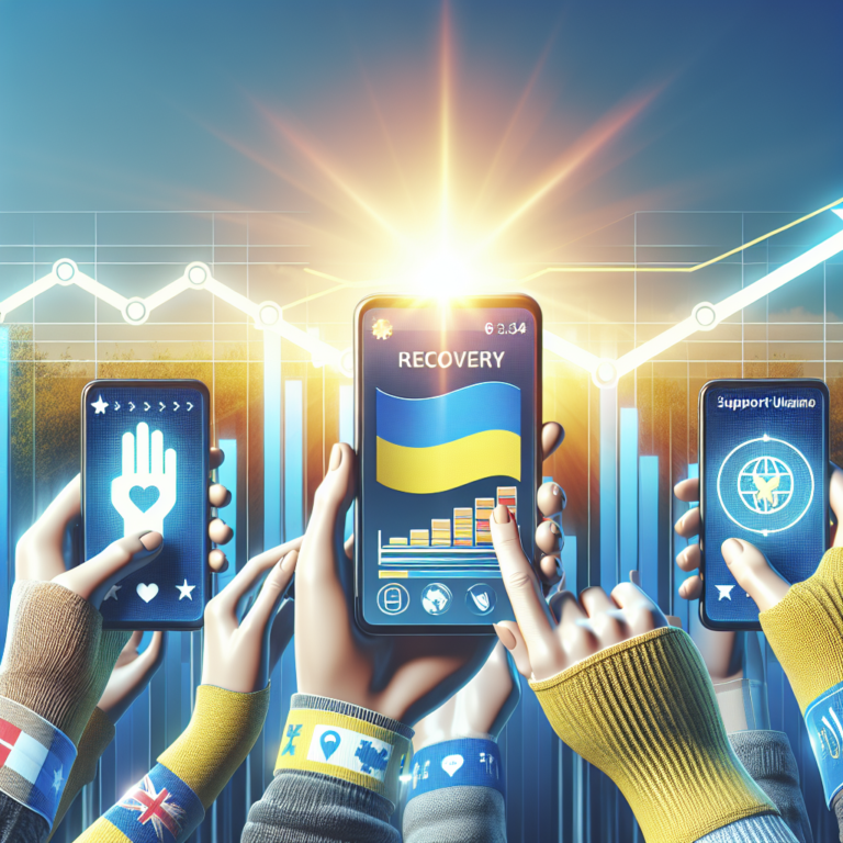 Les efforts de rétablissement de l’Ukraine soutenus par des applications et smartphones