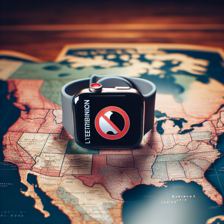 L&rsquo;interdiction de l&rsquo;Apple Watch aux États-Unis : ce que vous devez savoir