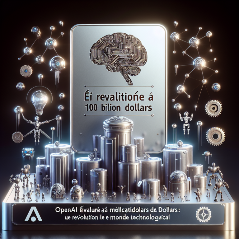 OpenAI évalué à 100 milliards de dollars : une révolution dans le monde technologique