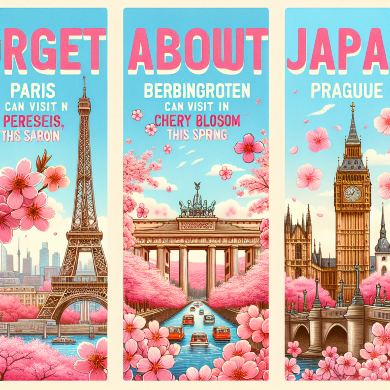 Oubliez le Japon : les amateurs de cerisiers en fleurs peuvent se rendre à Paris, Berlin et Prague ce printemps
