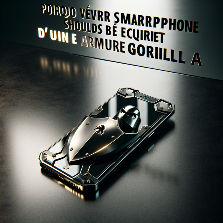 Pourquoi chaque smartphone devrait être équipé d’une armure Gorilla