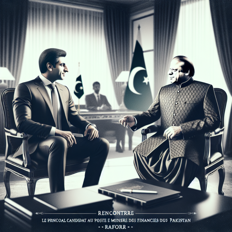 Rencontre entre le principal candidat au poste de ministre des Finances du Pakistan et Nawaz Sharif : rapport