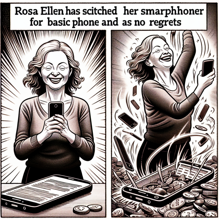 Rosa Ellen abandonne son smartphone pour un téléphone basique et ne regrette rien