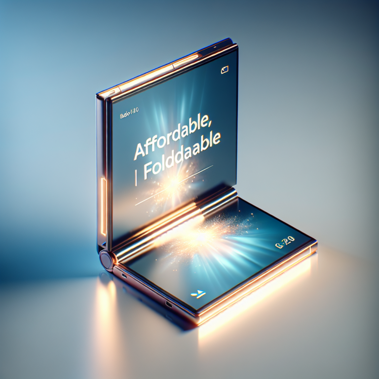 Samsung prépare un smartphone pliant à prix abordable