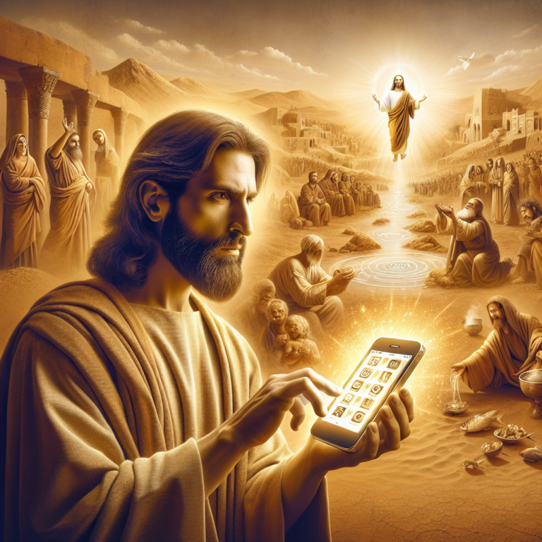 Si Jésus avait eu un smartphone dans le désert : entre miracles et messages divins