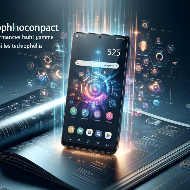 Smartphone compact aux performances haut de gamme : le choix intelligent pour les technophiles