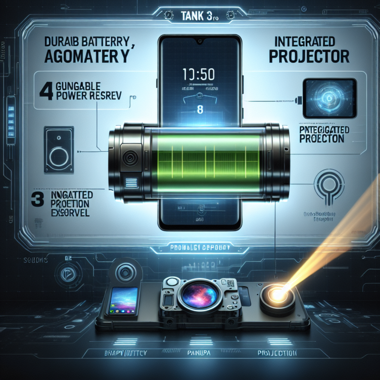 TANK 3 Pro : le smartphone robuste avec une batterie géante et un projecteur intégré