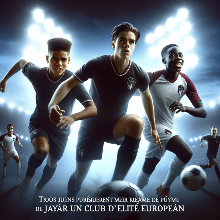 Trois jeunes poursuivent leur rêve de jouer dans un club d&rsquo;élite européen