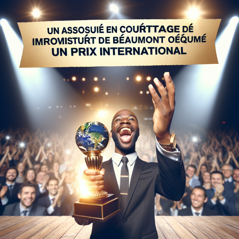 - 1 Un associé en courtage immobilier de Beaumont remporte un prix international