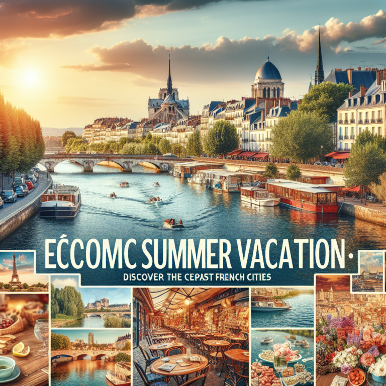 Vacances d&rsquo;été économiques : découvrez les villes françaises les moins chères
