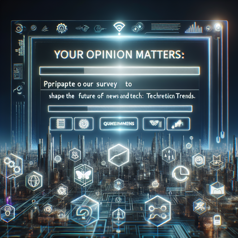 Votre avis compte : participez à notre questionnaire pour façonner l&rsquo;avenir de l&rsquo;actualité et des tendances technologiques