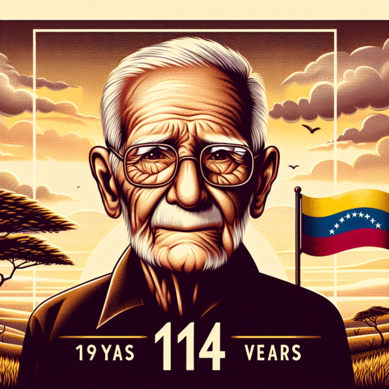 Décès de Juan Vicente Perez Mora, l&rsquo;homme le plus âgé du monde, à 114 ans au Venezuela