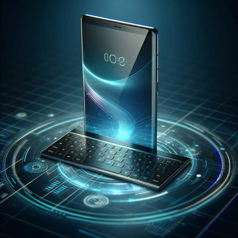 Découverte d'un nouveau smartphone élégant avec clavier physique