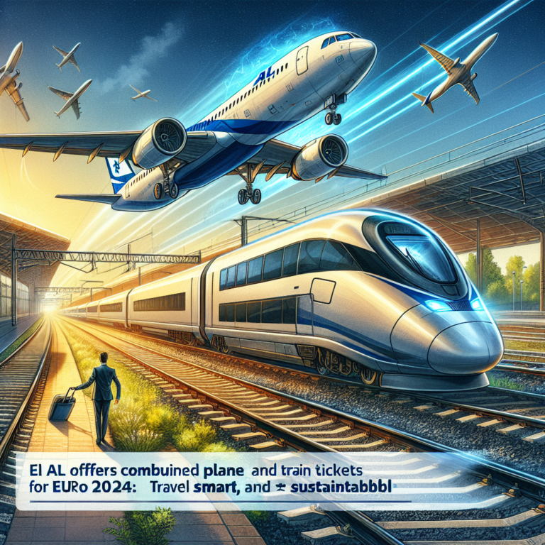 EL AL propose des billets combinés avion et train pour l&rsquo;Euro 2024 : voyagez malin et durable