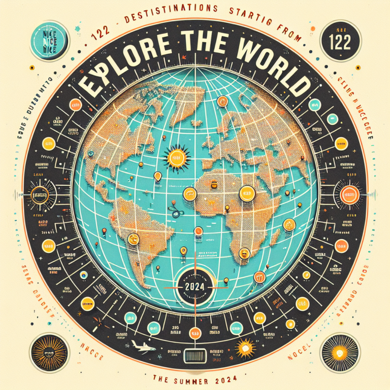 Explorez le monde : 122 destinations au départ de Nice pour l’été 2024