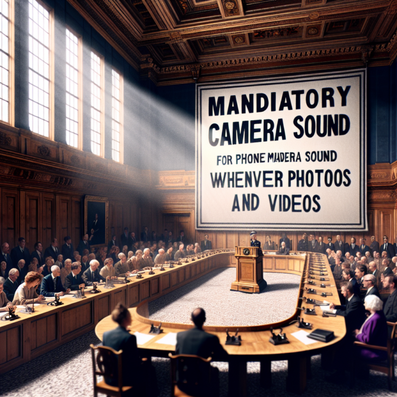 - 1 La commission approuve un projet exigeant le son de l'appareil photo lors de la prise de photos ou vidéos par téléphone