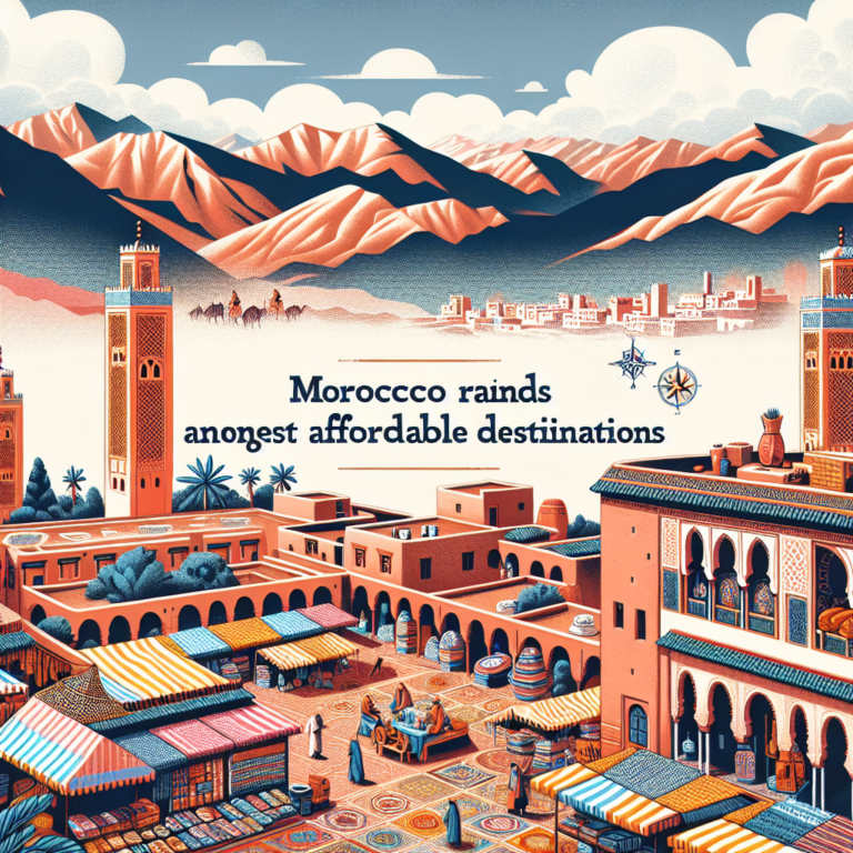 Le Maroc se classe parmi les 10 destinations les plus abordables