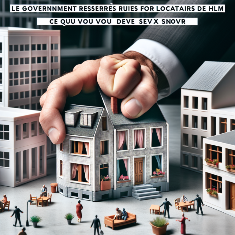Le gouvernement resserre les règles pour les locataires de HLM : ce que vous devez savoir