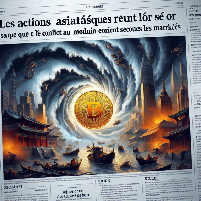 Les actions asiatiques reculent et l&rsquo;or se maintient alors que le conflit au Moyen-Orient secoue les marchés
