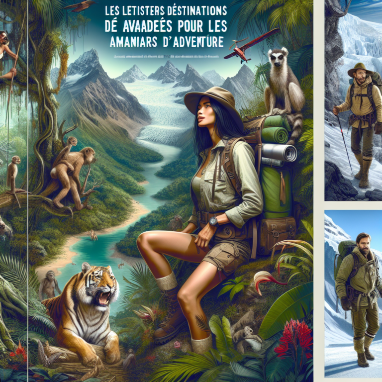 Les meilleures destinations de vacances pour les amateurs d&rsquo;aventure