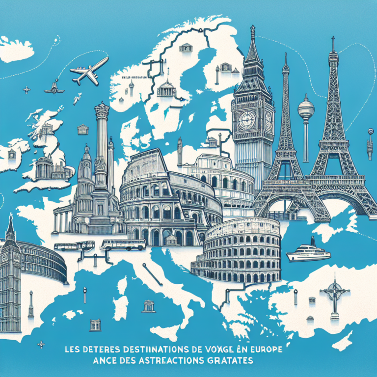 Les meilleures destinations de voyage en Europe avec des attractions gratuites