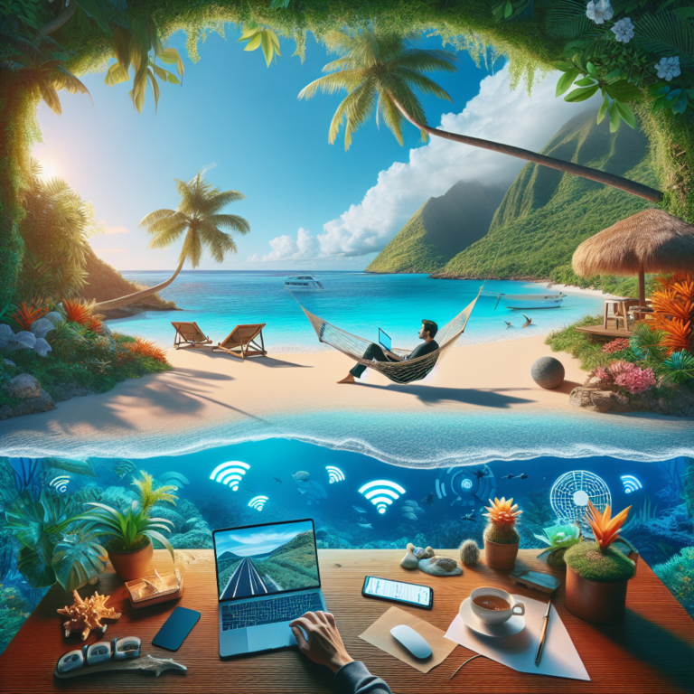 Télétravail au paradis : découvrez l&rsquo;île où travail rime avec vacances