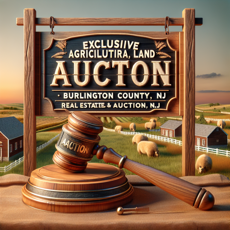 Max Spann Real Estate & Auction Co. présente une vente aux enchères exclusive de terres agricoles dans le comté de Burlington, NJ