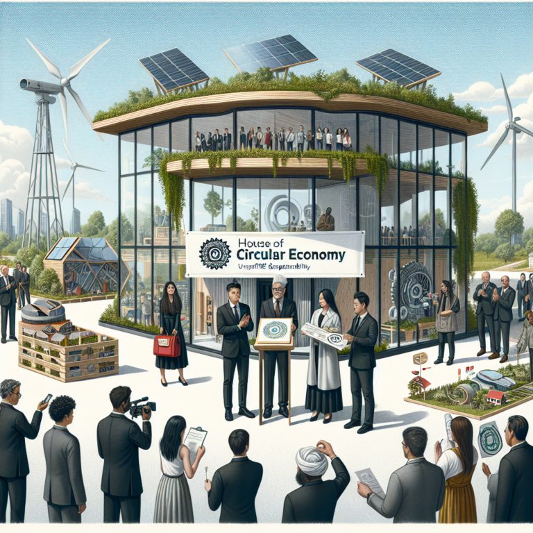Inauguration de la Maison de l’économie circulaire par ValOrizon
