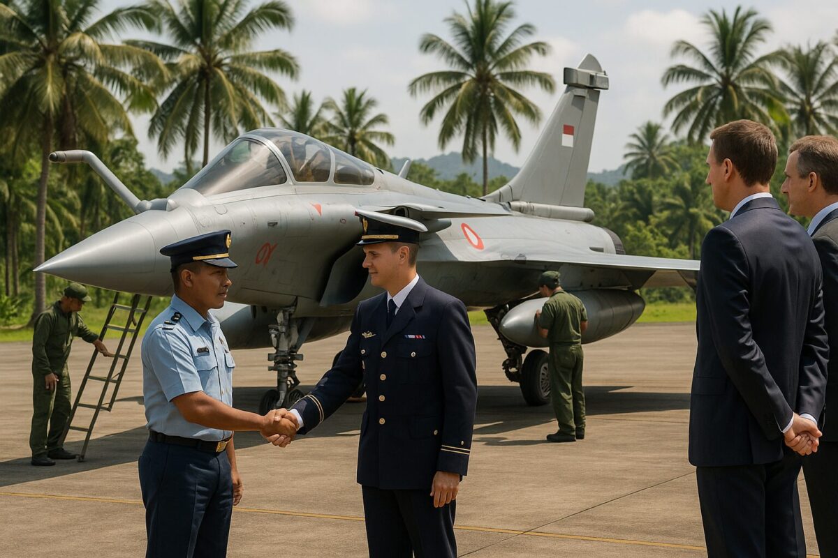 Signature du contrat Rafale entre la France et l&rsquo;Indon&eacute;sie